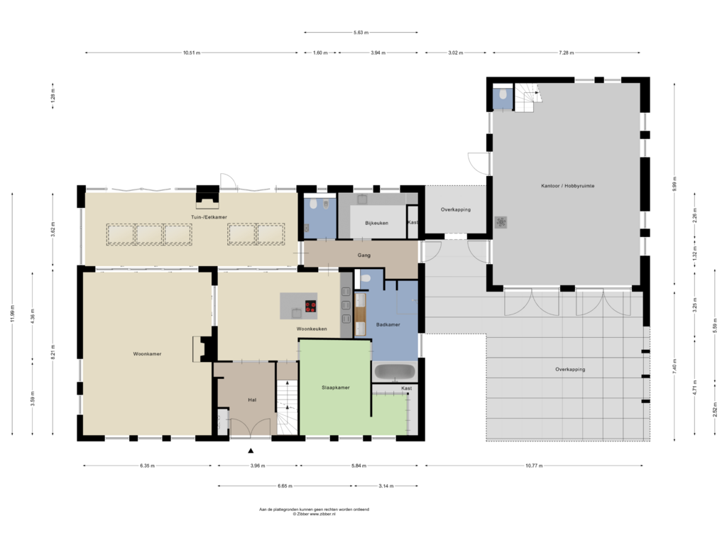 Bekijk plattegrond van Begane Grond van Loo 59