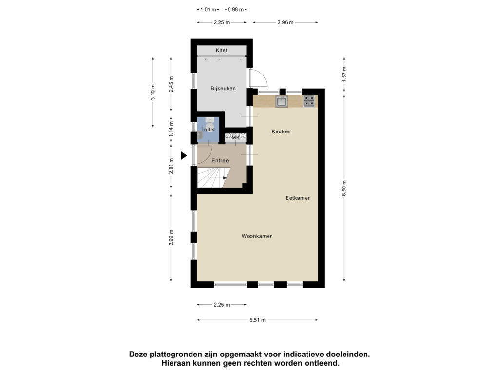 Bekijk plattegrond van Begane Grond van It Himpsel 8