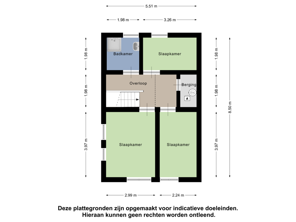 Bekijk plattegrond van Eerste Verdieping van It Himpsel 8