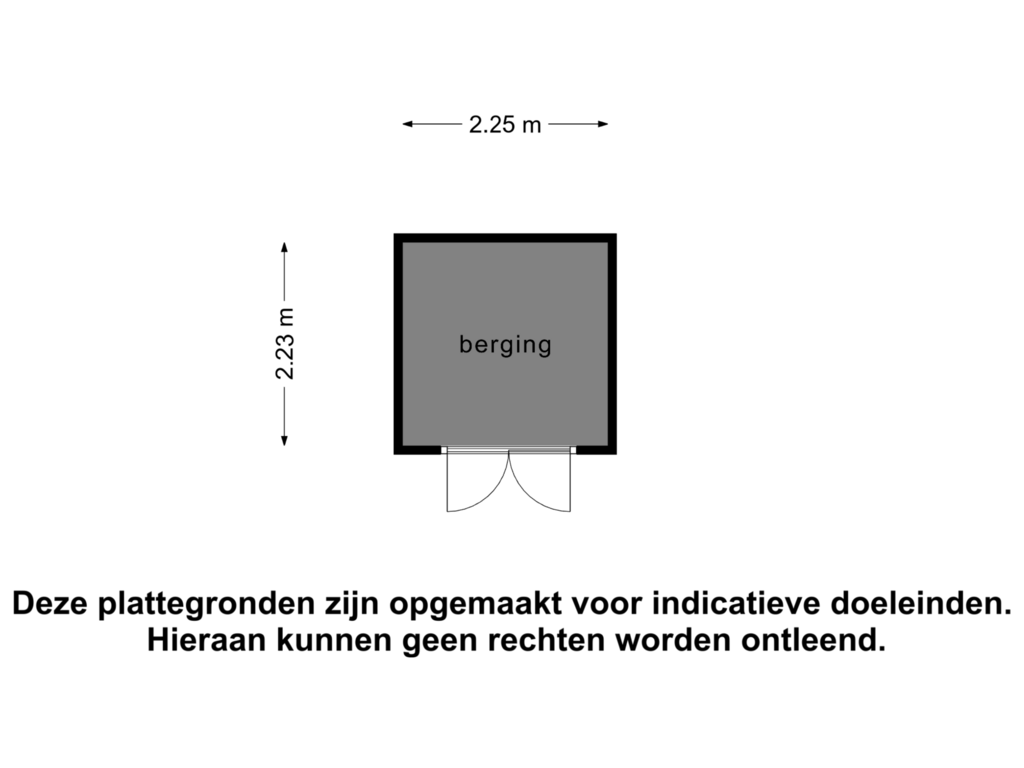 View floorplan of Berging of Schuitvlotstraat 30