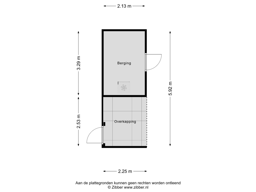 Bekijk plattegrond van Berging van Wassenbergstraat 29