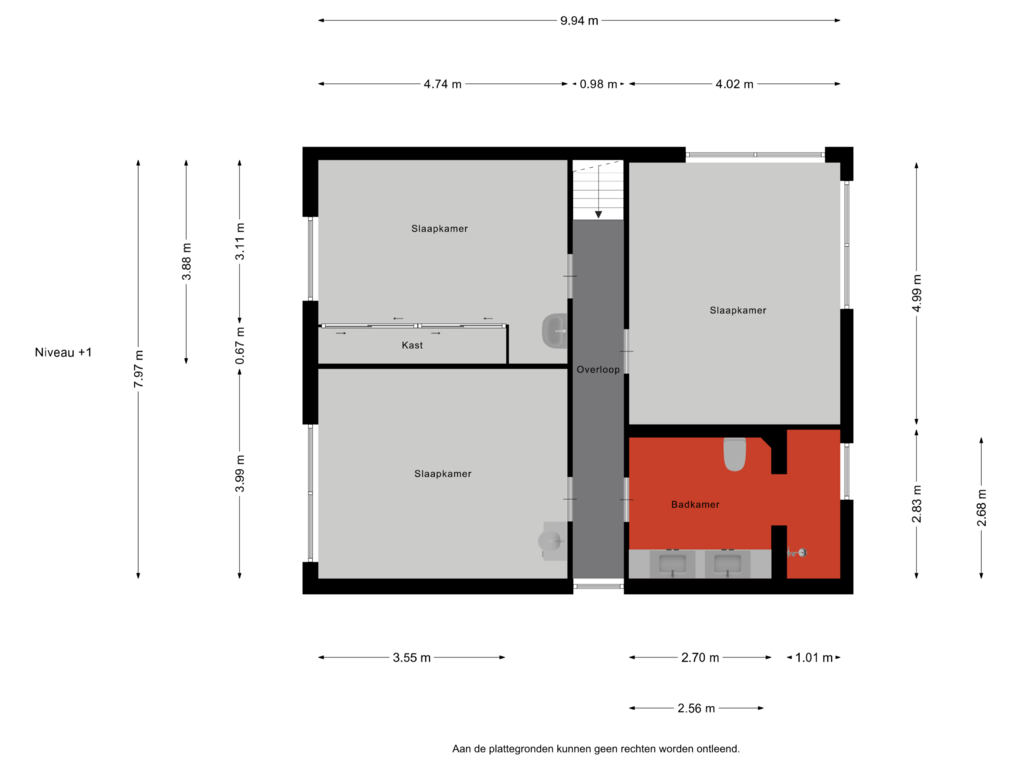 Bekijk plattegrond van Eerste Verdieping van Irenelaan 10