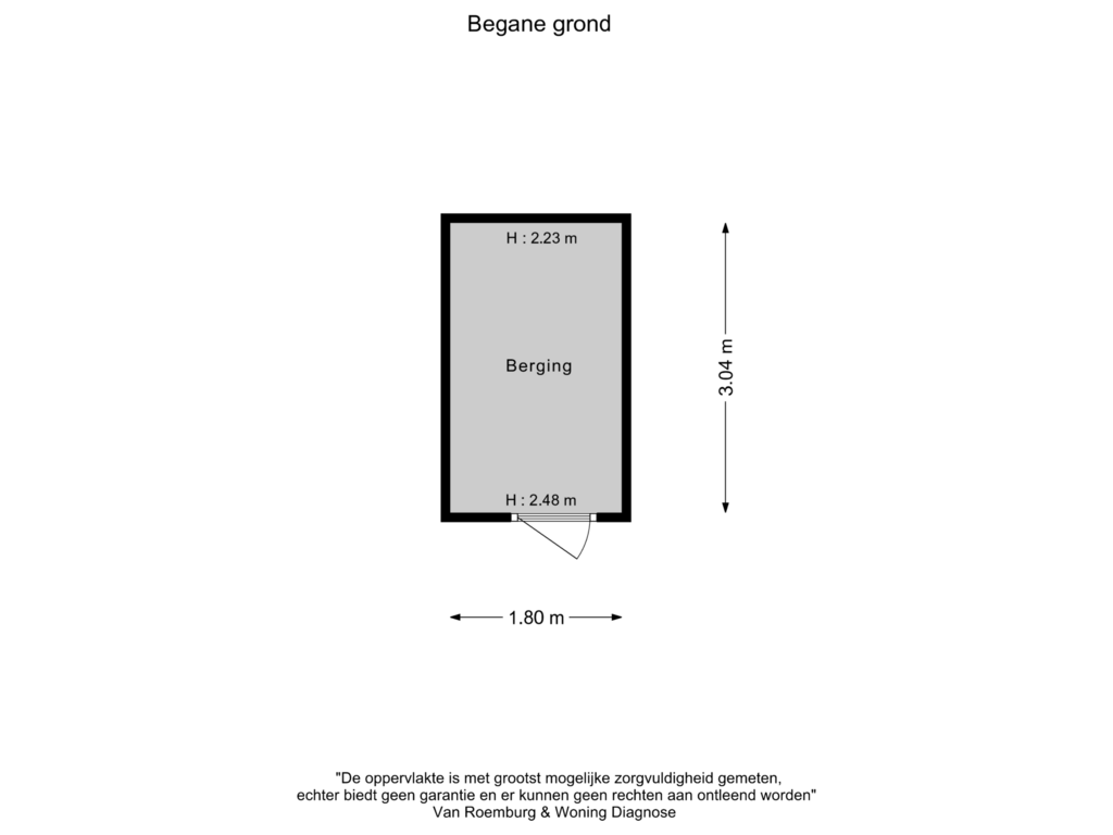 Bekijk plattegrond van Berging van Burggravenlaan 43