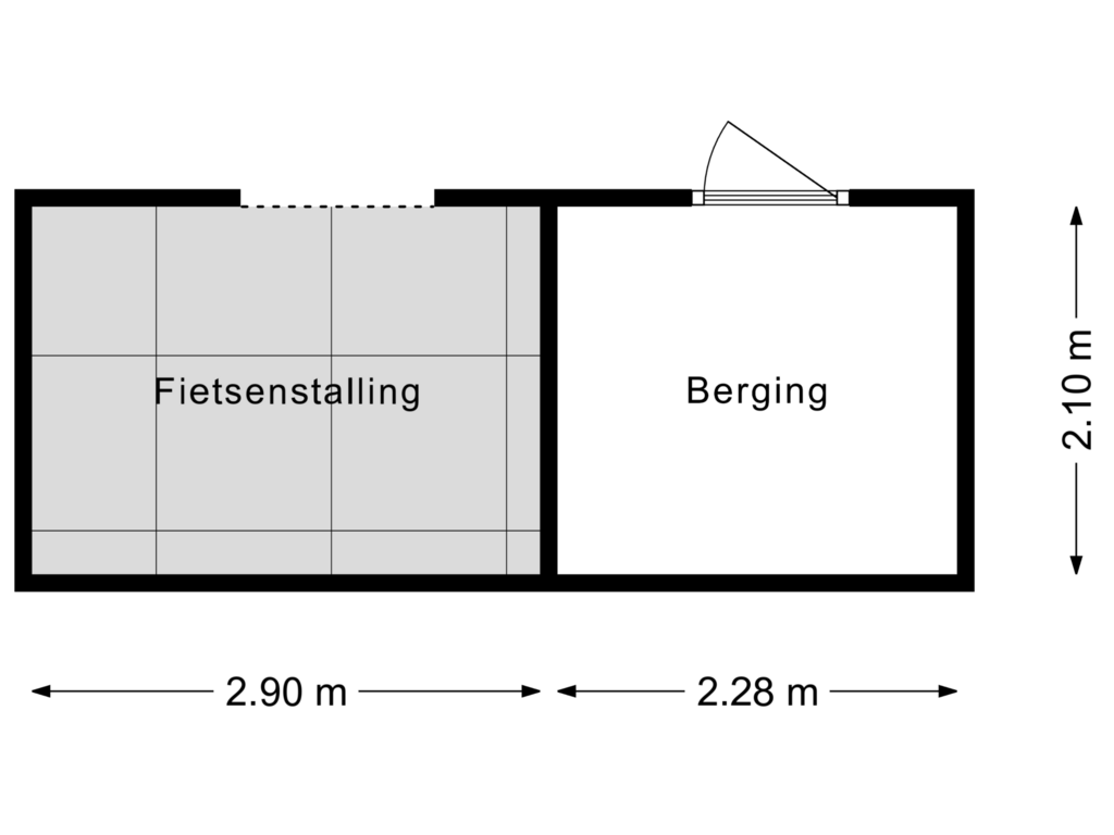 View floorplan of Berging of Hoge Daalakker 27