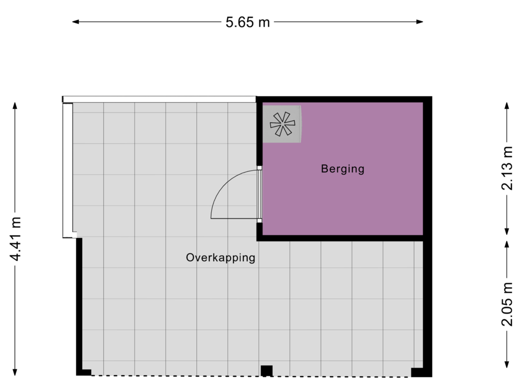 Bekijk plattegrond van Berging van Bertus Aafjesboulevard 40