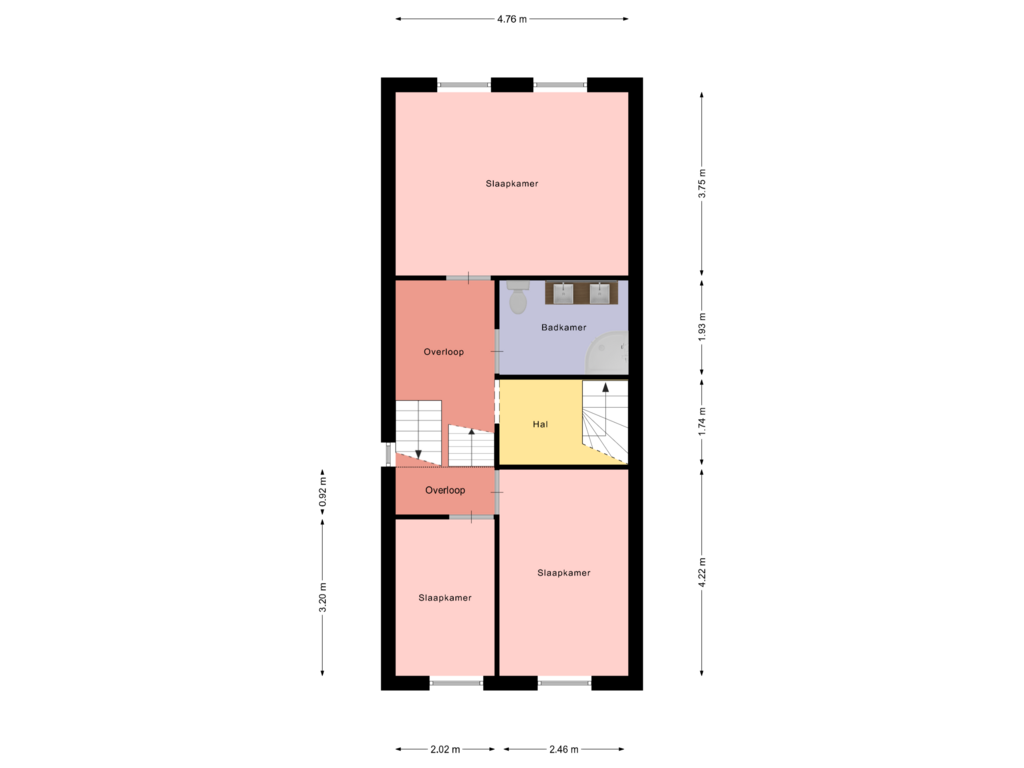 Bekijk plattegrond van Floor 1 van Klompenstraat 9