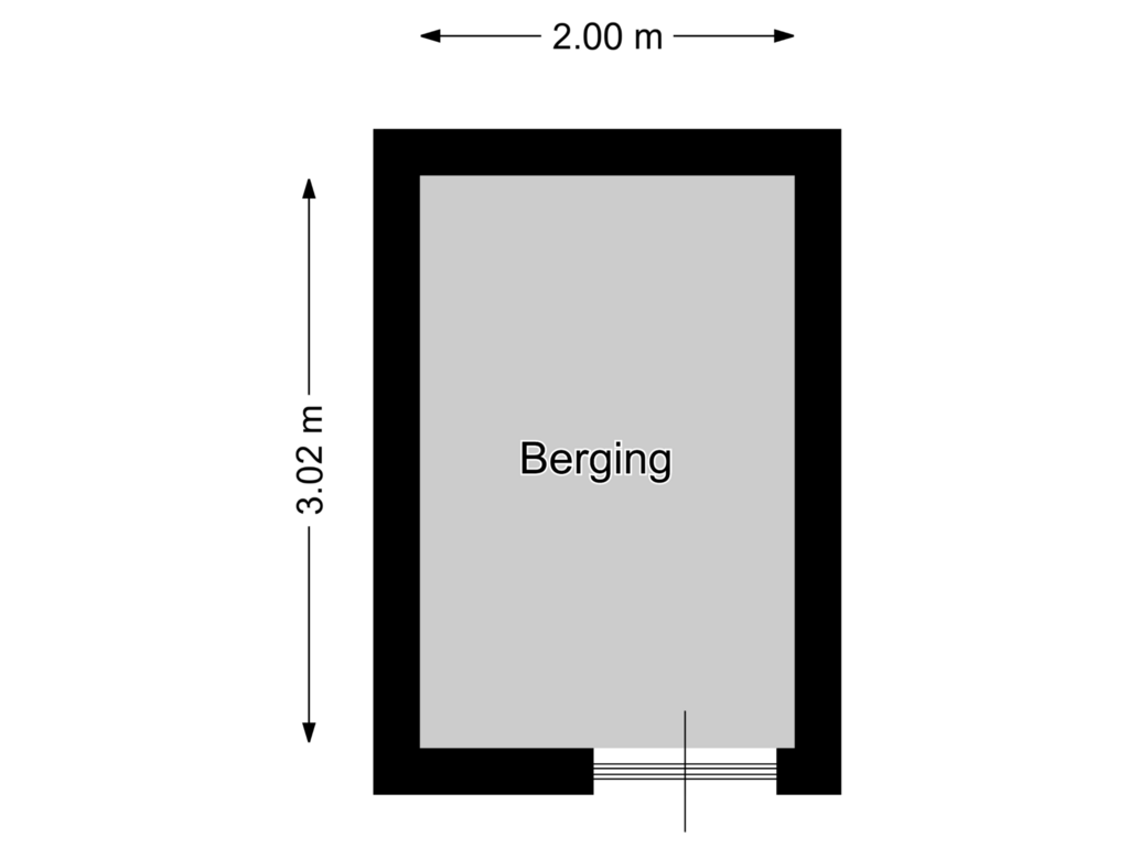 View floorplan of Berging of Sinnigvelderstraat 163