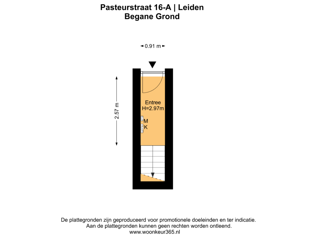 View floorplan of Begane Grond of Pasteurstraat 16-A