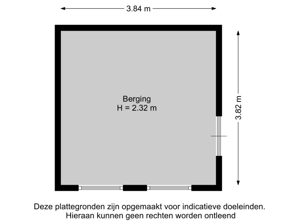 View floorplan of Berging of Zestienhovensekade 343