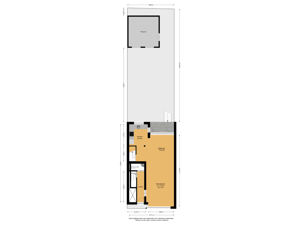 View floorplan of Begane Grond Met Kavel of Zestienhovensekade 343