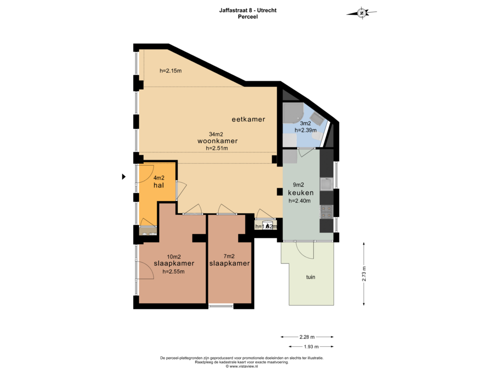 Bekijk plattegrond van Perceel van Jaffastraat 8