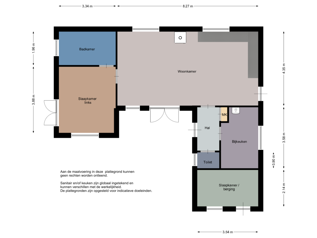 View floorplan of Begane grond of Prinsenhof 6