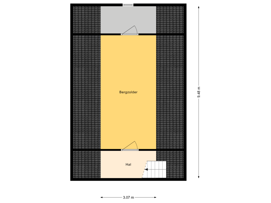 Bekijk plattegrond van Schuur verdieping van Pruisische Veldweg 92