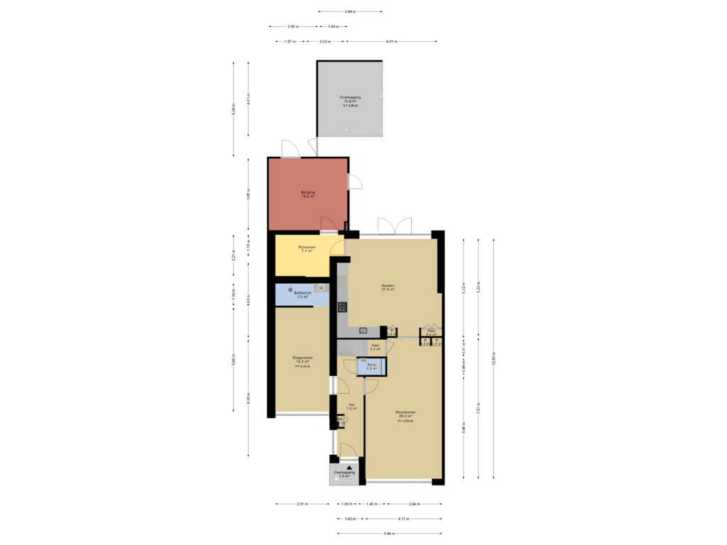 Bekijk plattegrond van Begane grond van Caro van Eyckweg 9