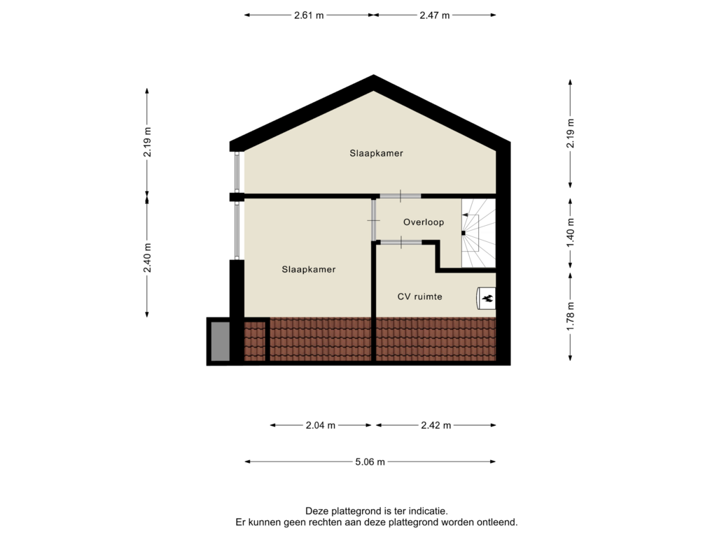 View floorplan of Verdieping of Het Zwiggelterveld 158