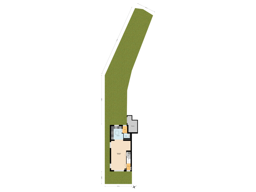 Bekijk plattegrond van Situatie van Dorpsstraat 430