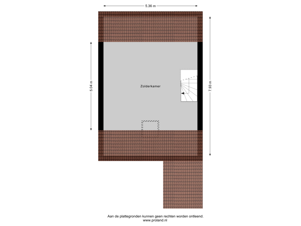 View floorplan of 2e Verdieping of Beslingastate 14