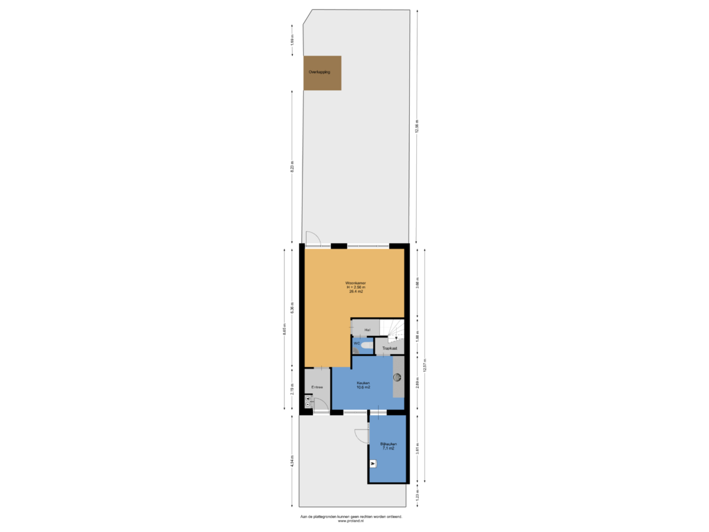 View floorplan of Begane Grond Met Kavel of Beslingastate 14