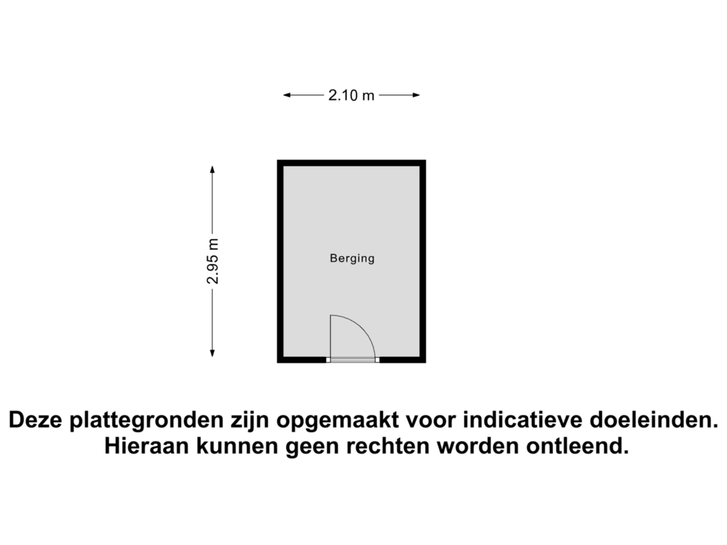 Bekijk plattegrond van Berging van Broersvest 29-C