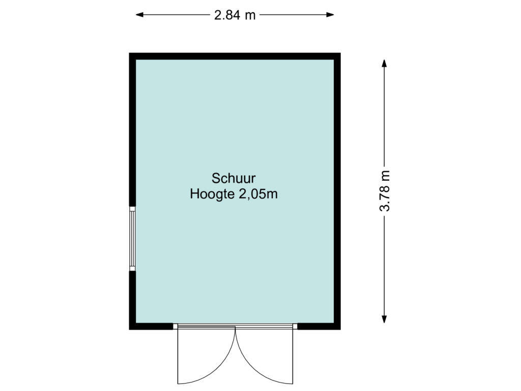 Bekijk plattegrond van Schuur van Rogier van Otterloostraat 25