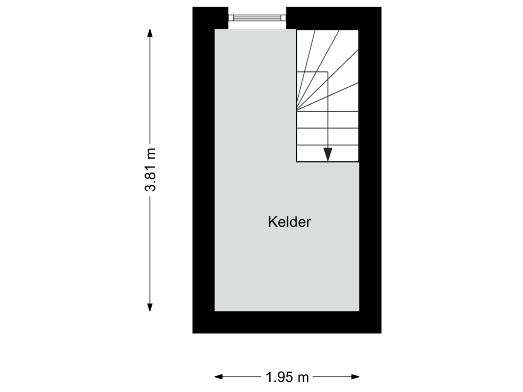 Bekijk plattegrond van Kelder van Gelreweg 16