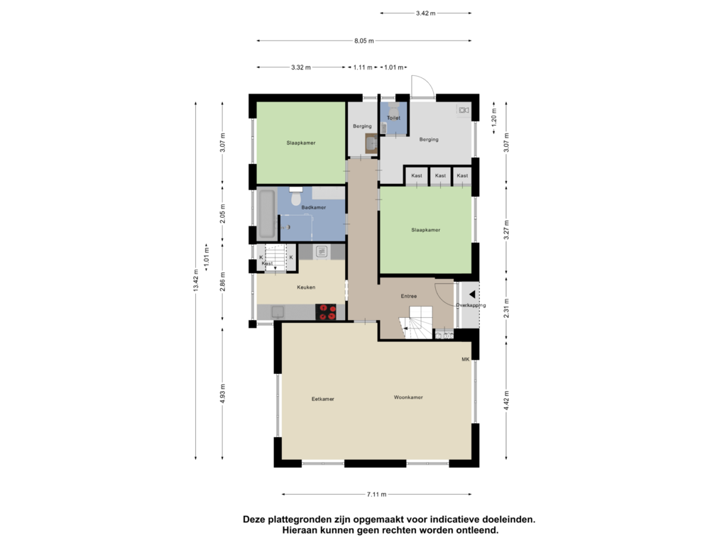 Bekijk plattegrond van Begane Grond van Binnendyk 79