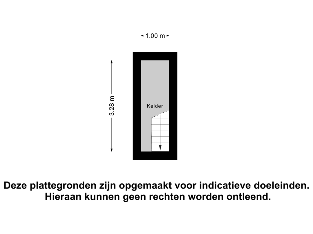 Bekijk plattegrond van Kelder van Binnendyk 79