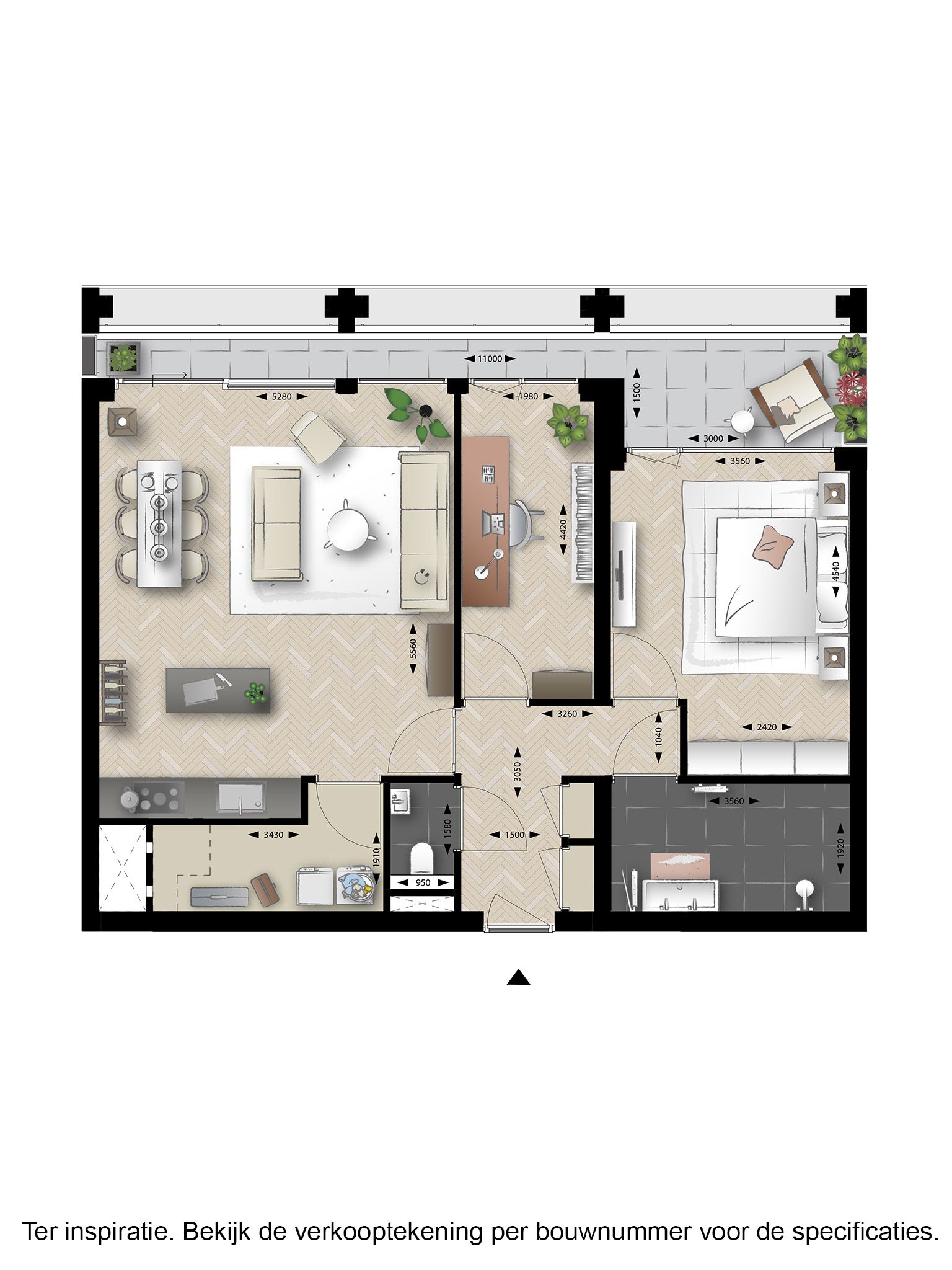 Foto 9 van 3-kamer appartement (Bouwnr. 37)