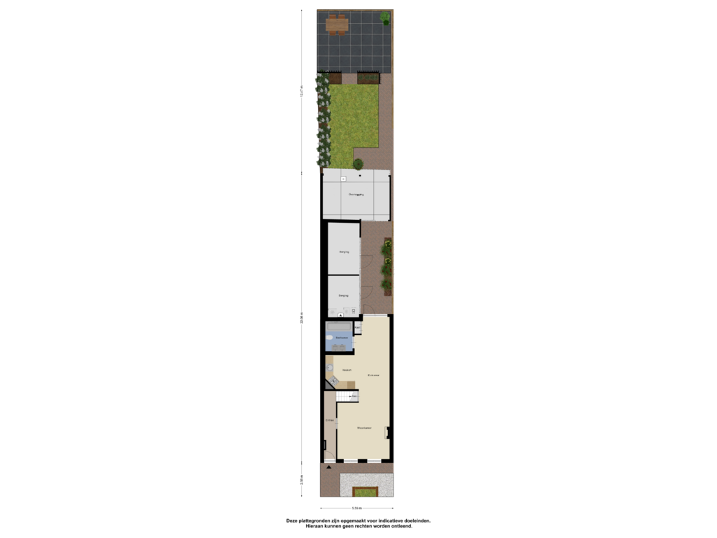 Bekijk plattegrond van Begane Grond - Tuin van Oranjestraat 3