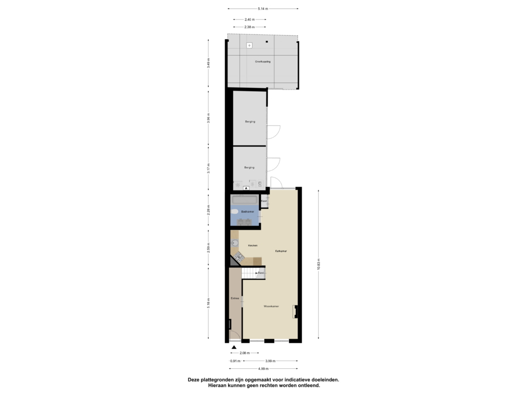 Bekijk plattegrond van Begane Grond van Oranjestraat 3