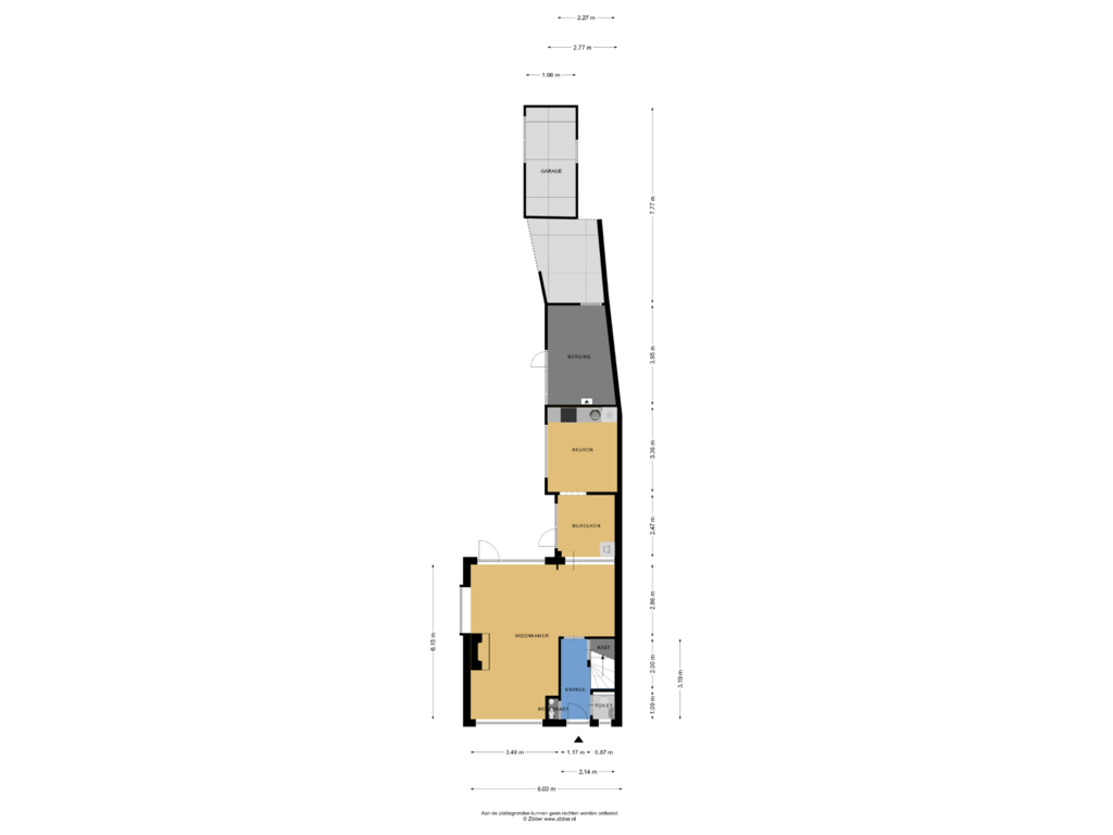 View floorplan of Begane Grond of Brouwerijstraat 16