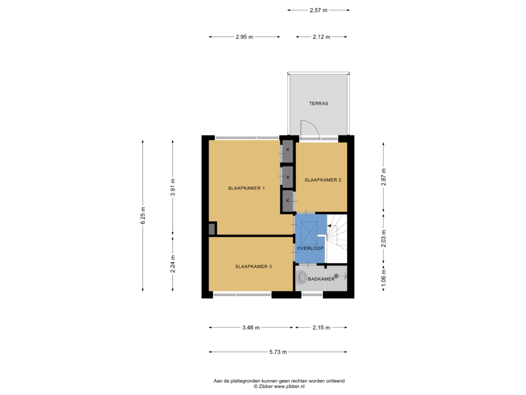 View floorplan of Eerste Verdieping of Brouwerijstraat 16