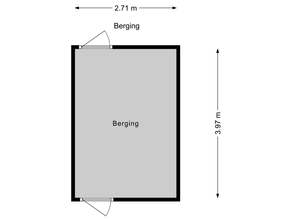 View floorplan of Berging of Noordeindseweg 39