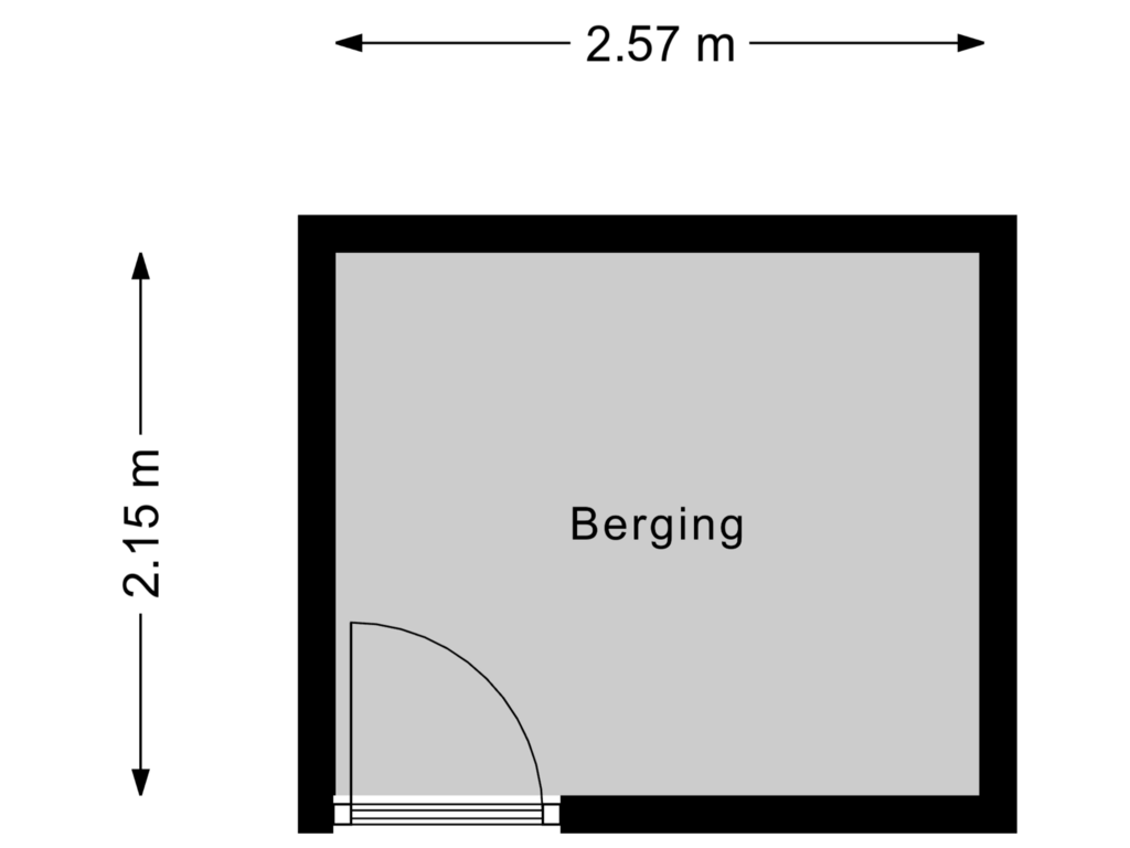 Bekijk plattegrond van Berging van Eisenhowerstraat 222