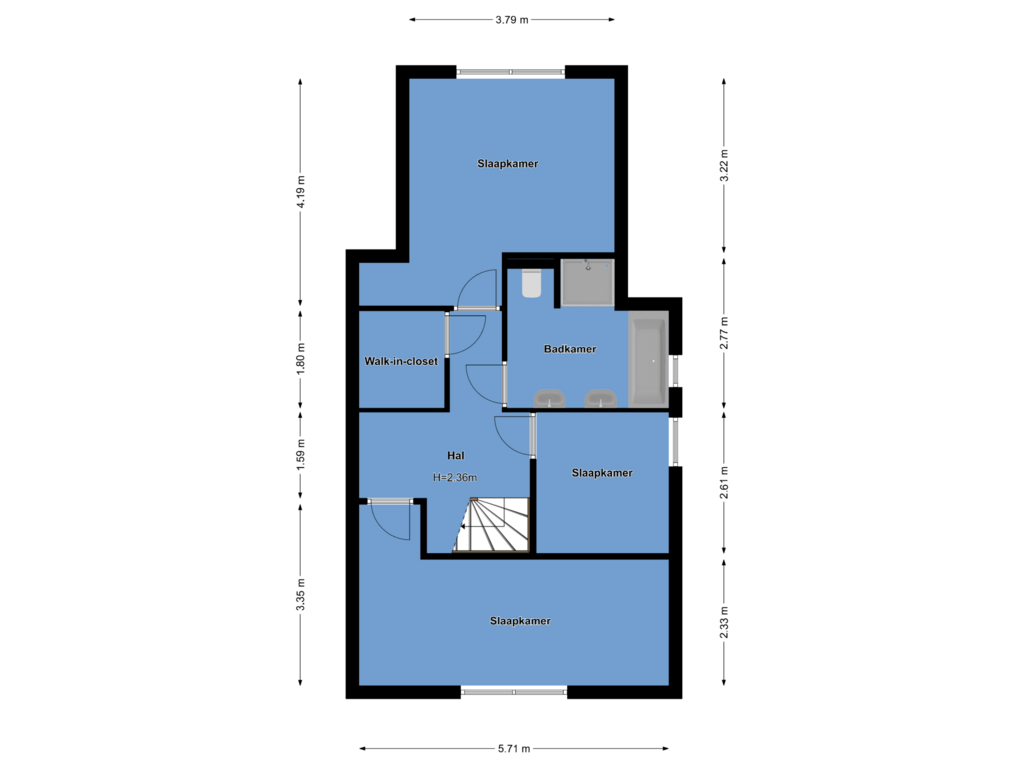 View floorplan of Souterrain of Rading 2-A07