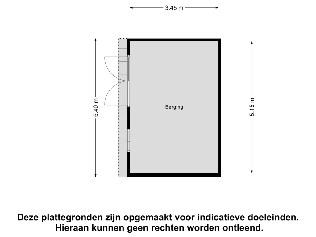 Bekijk plattegrond van Berging van Leestensepad 105