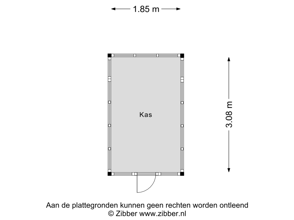 Bekijk plattegrond van Berging van Comm d Vos v Steenwijklaan 74