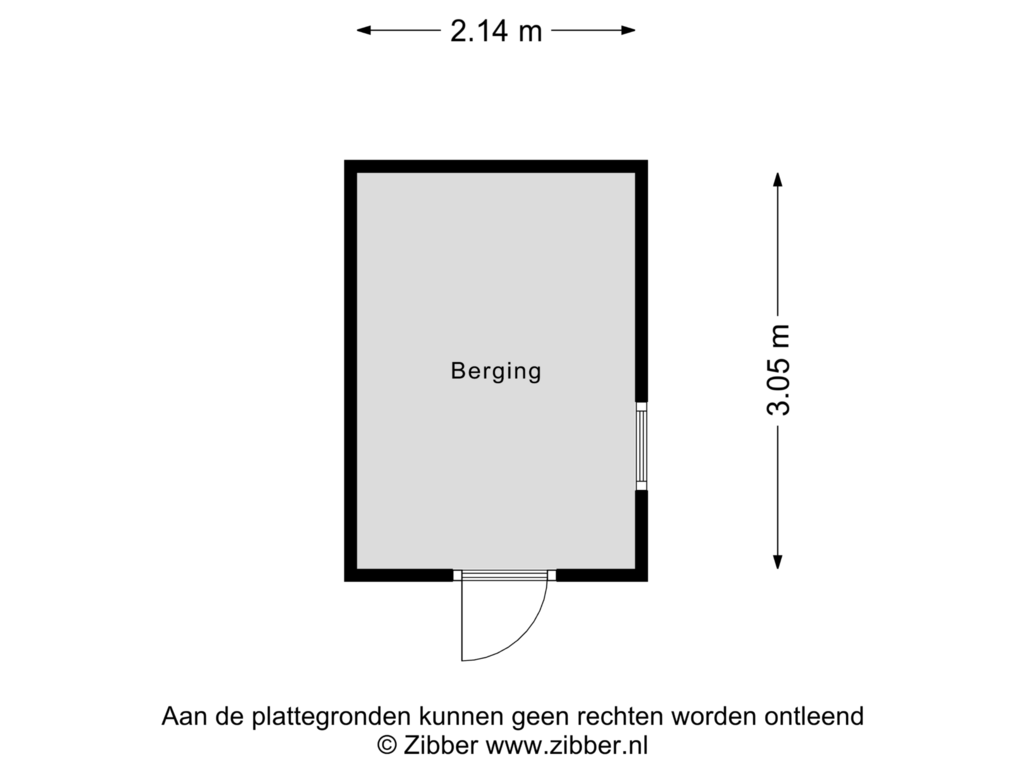 View floorplan of Berging of Rodingsveen 44