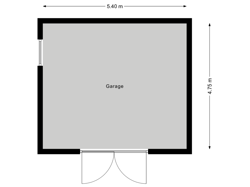 View floorplan of Garage of Achterweg 2