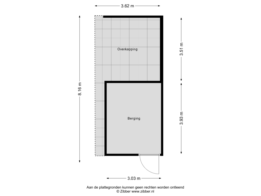 Bekijk plattegrond van Berging van Stoepveldsingel 61