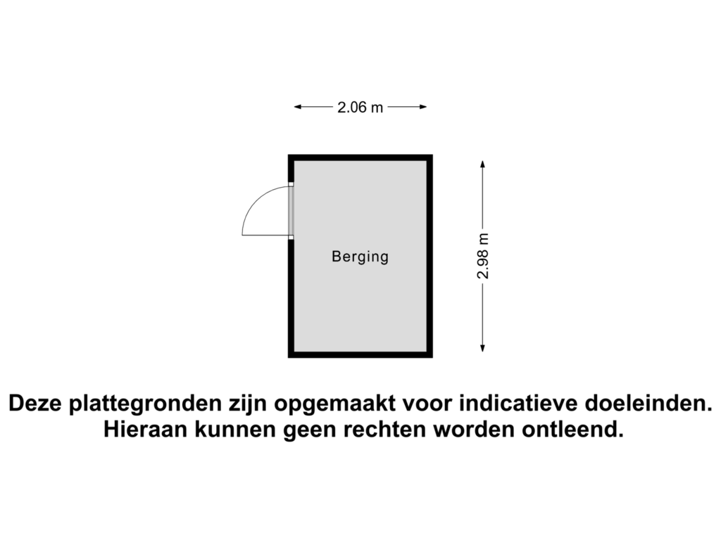 Bekijk plattegrond van Berging van Obrechtstraat 3