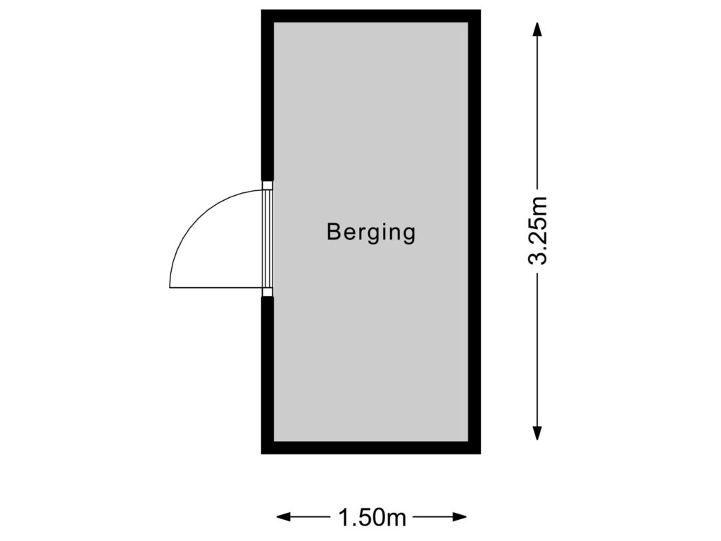 Bekijk plattegrond van berging van Stuyvesantstraat 296