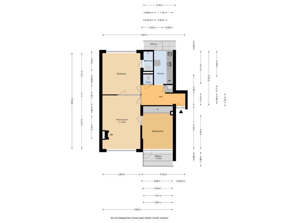 Bekijk plattegrond van Appartement van Boekenrode 20