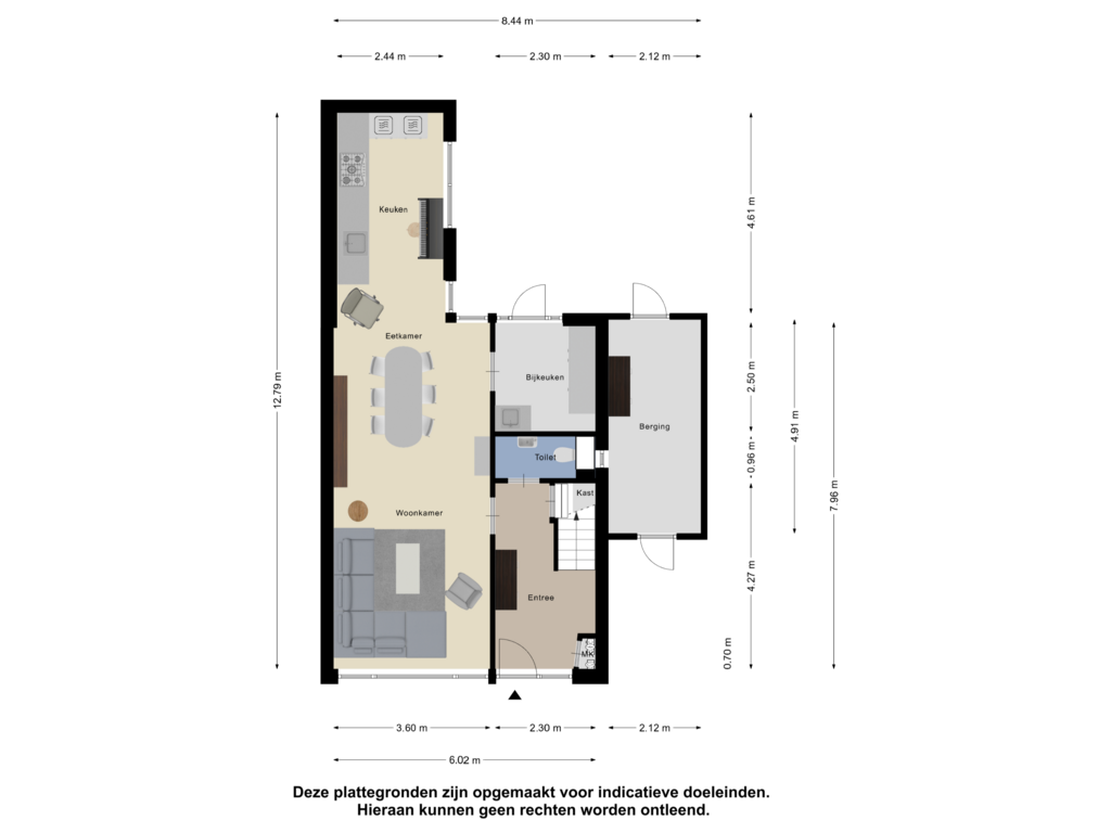 View floorplan of Begane Grond of Paulusweg 2