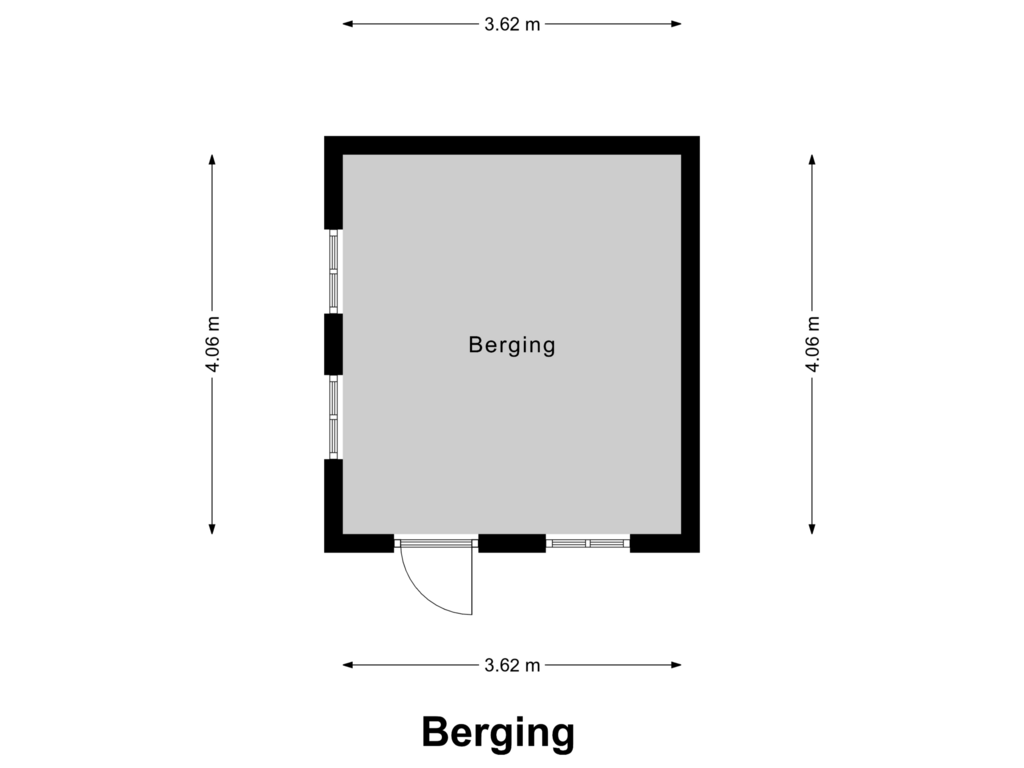 Bekijk plattegrond van Berging van Wederik 15