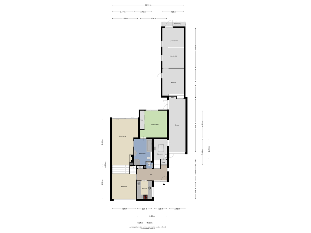 Bekijk plattegrond van Begane grond van Rodenrijseweg 523