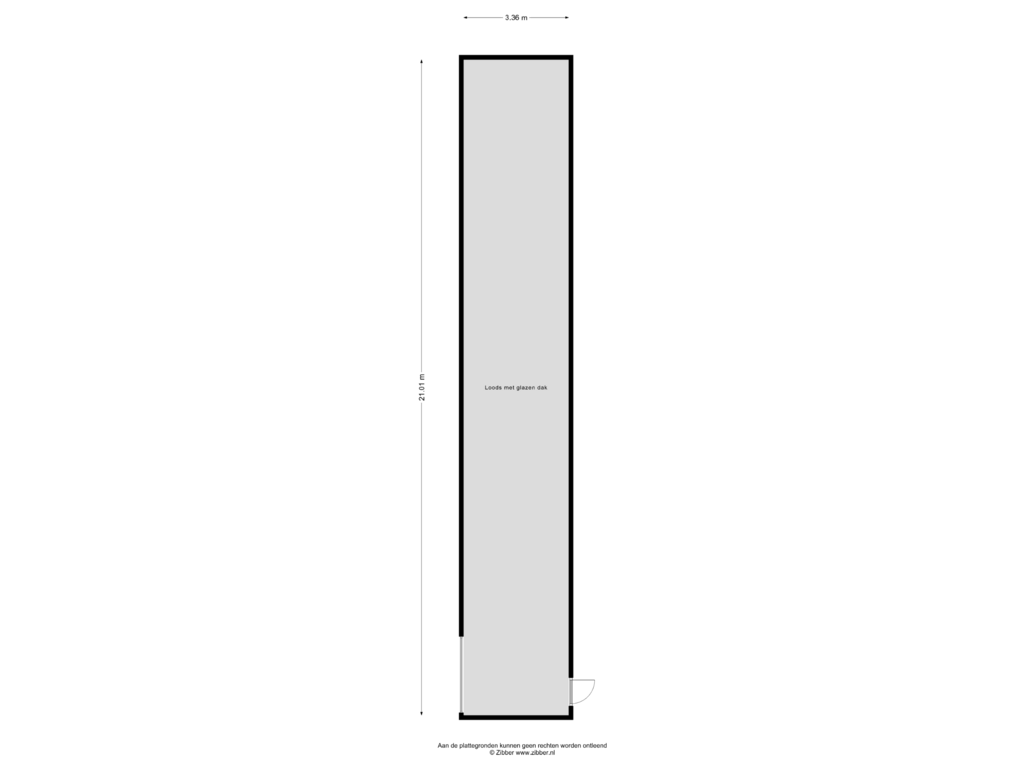 Bekijk plattegrond van Berging van Rodenrijseweg 523