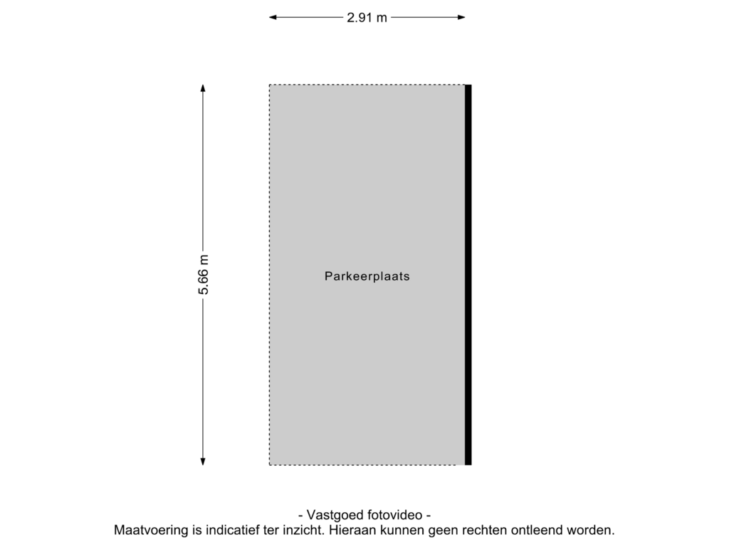 View floorplan of Parkeerplaats of Binnenhof 11