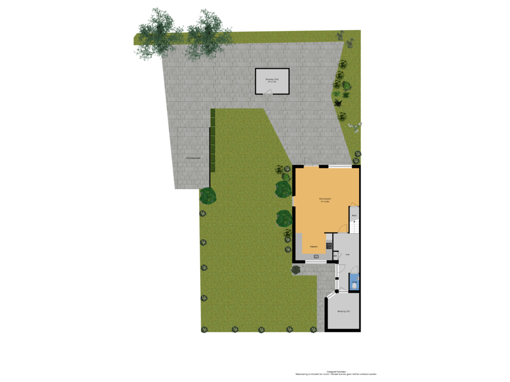 View floorplan of Tuin of Binnenhof 11