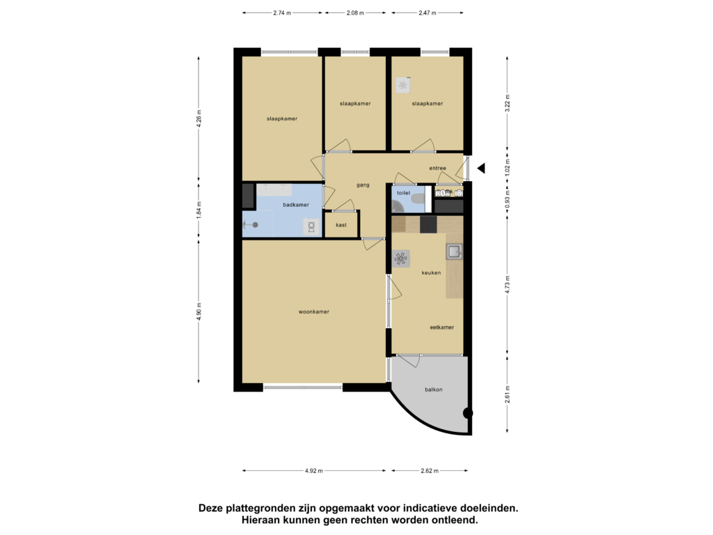 Bekijk plattegrond van Appartement van Drinkwaterweg 316